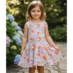 DreamWorks Spirit Riding Free Sleeveless dress Light Gray Size XS (4-5)